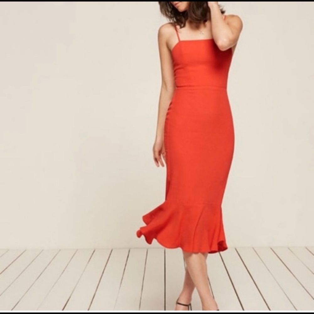 Red Reformation dress
